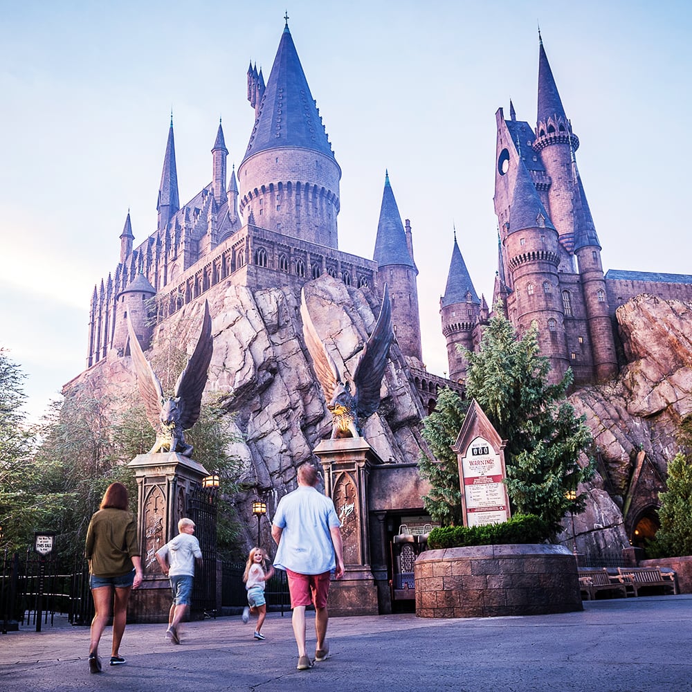 Roller coaster at Universal Studios theme park