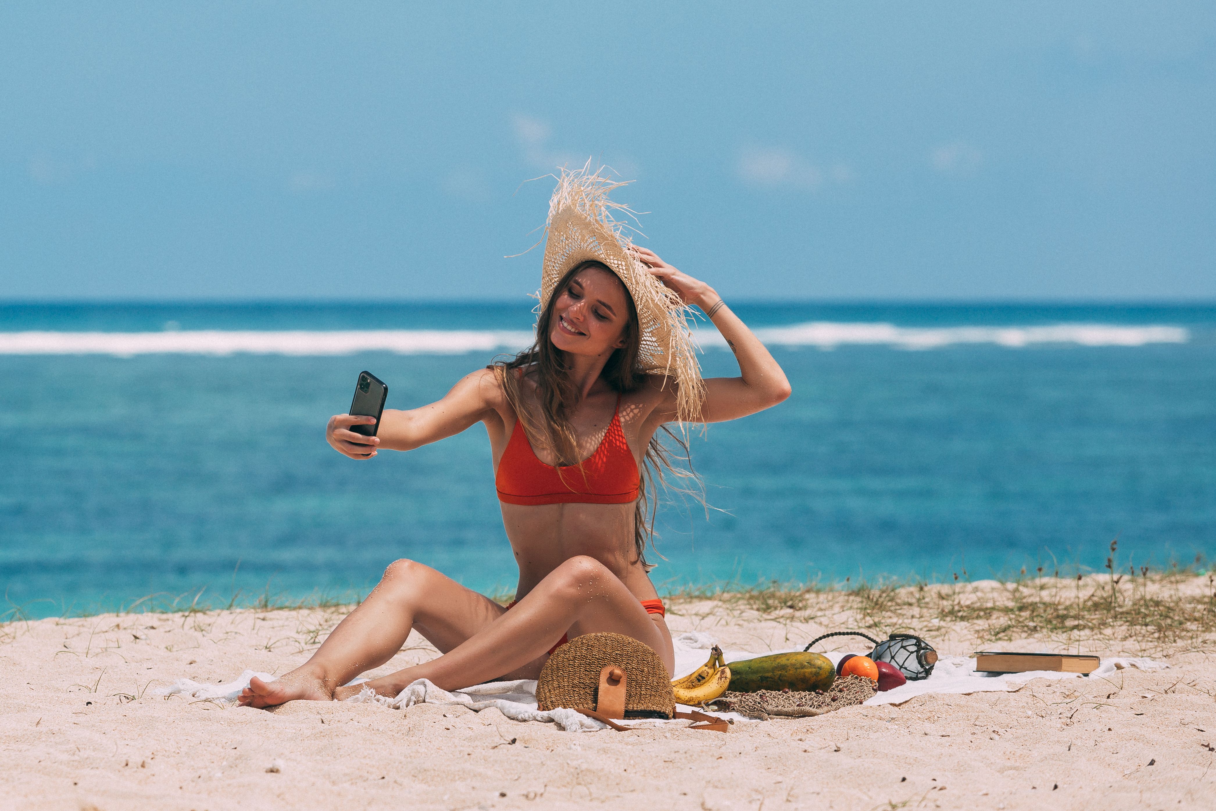 Beach selfie tips vacation photography